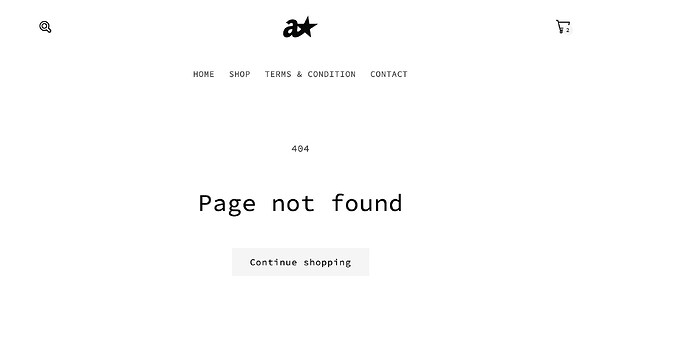 Home page need to be link with shop
