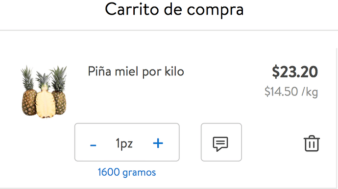 el kilo esta en $23.20