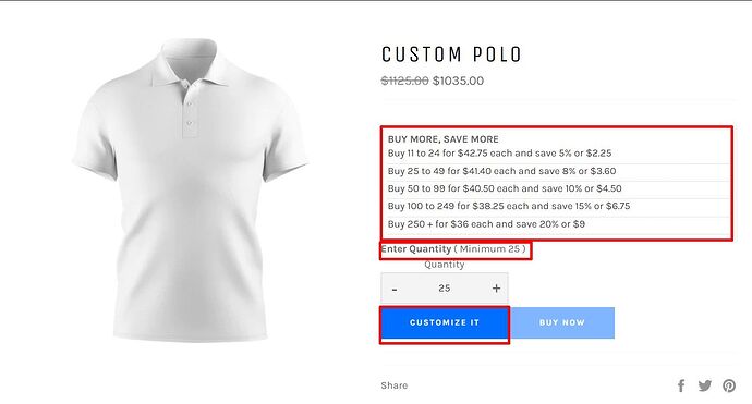 Inkybay-Quantity discount & minimum order restrictions