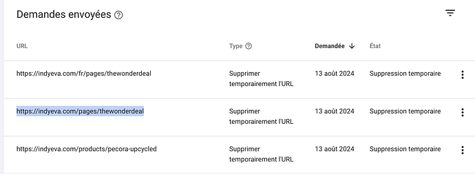 Yes, I've done this too , but it keeps appearing when at the Google Search Console it says that has been temporarily removed