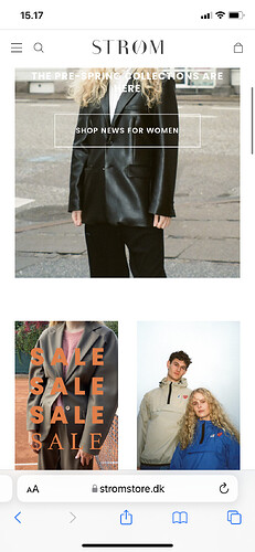 front page seen on phone (Image disappear)