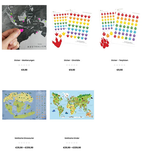 kein Label in der Kategorieansicht