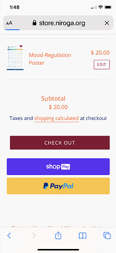 screenshot from iphone X using safari